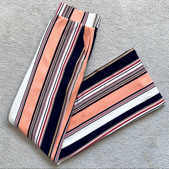 Fashion Nova More Stripes Flare Pants - Salmon - Picture 2 of 10